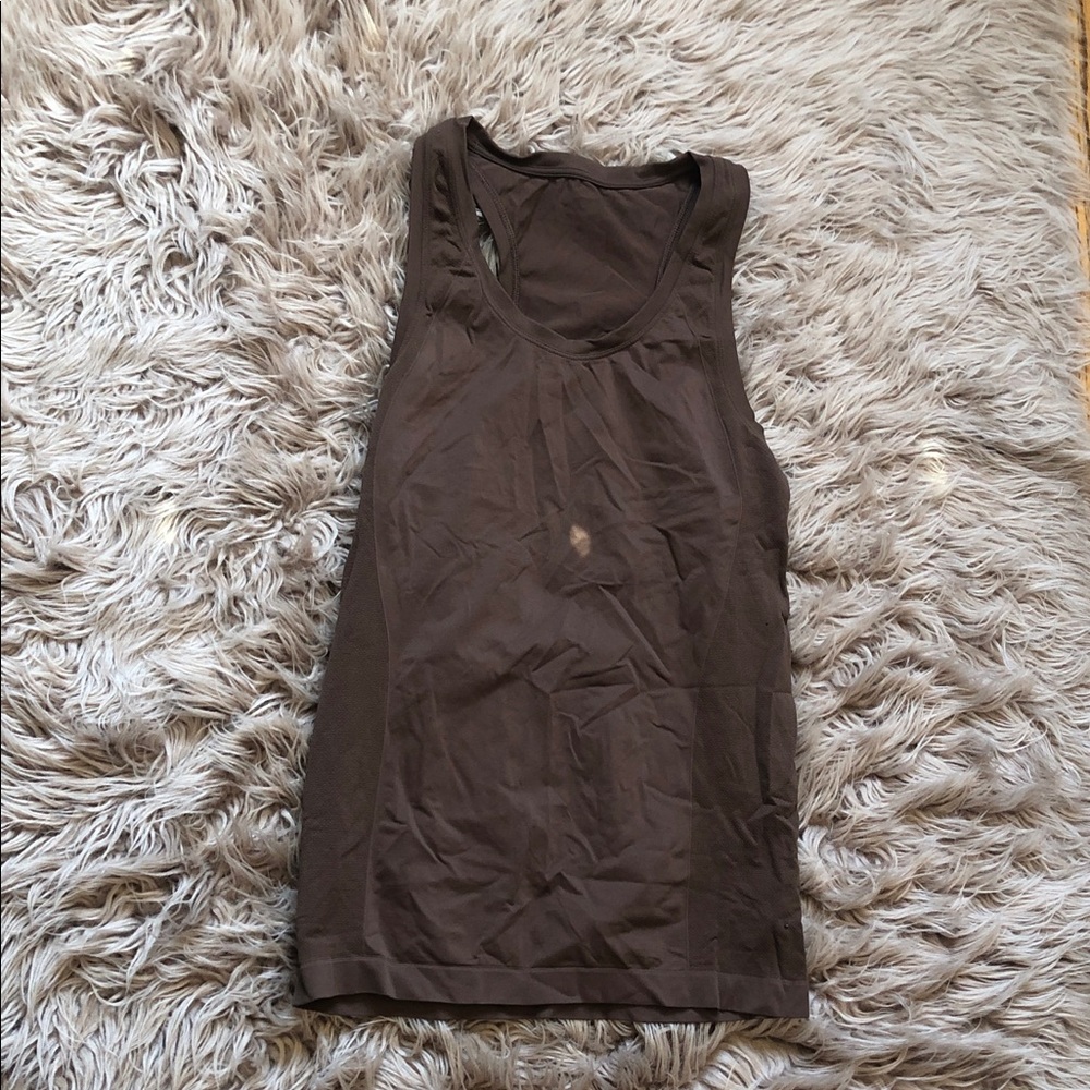 Elegant Chocolate Brown Women's Tank Top
